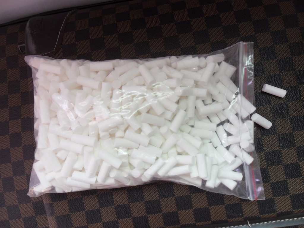 国产500粒海棉头(一包)厂家批发 过滤嘴 海绵头 海绵粒烟具