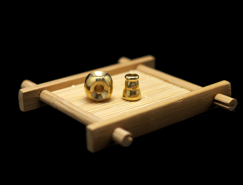 尼泊尔黄铜饰品配件 藏式纯铜三通佛头 佛珠108颗法器配件批发