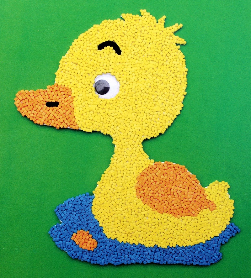 儿童手工制作粘贴画 eva泡沫颗粒贴画 益智玩具泡沫海绵贴纸