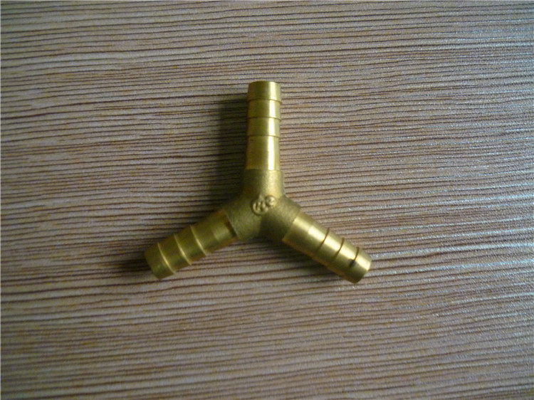 供应高品质黄铜人字形三通接头配件 黄铜接头配件