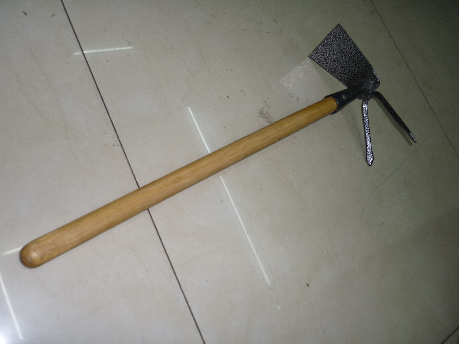 园林木柄两用两叉锄头 拉锄