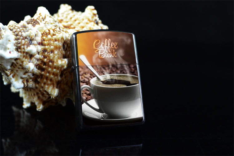 咖啡厅 茶馆定制咖啡金属煤油打火机 收藏礼品 打火机 一件代发