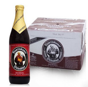 franziskaner教士啤酒黑白