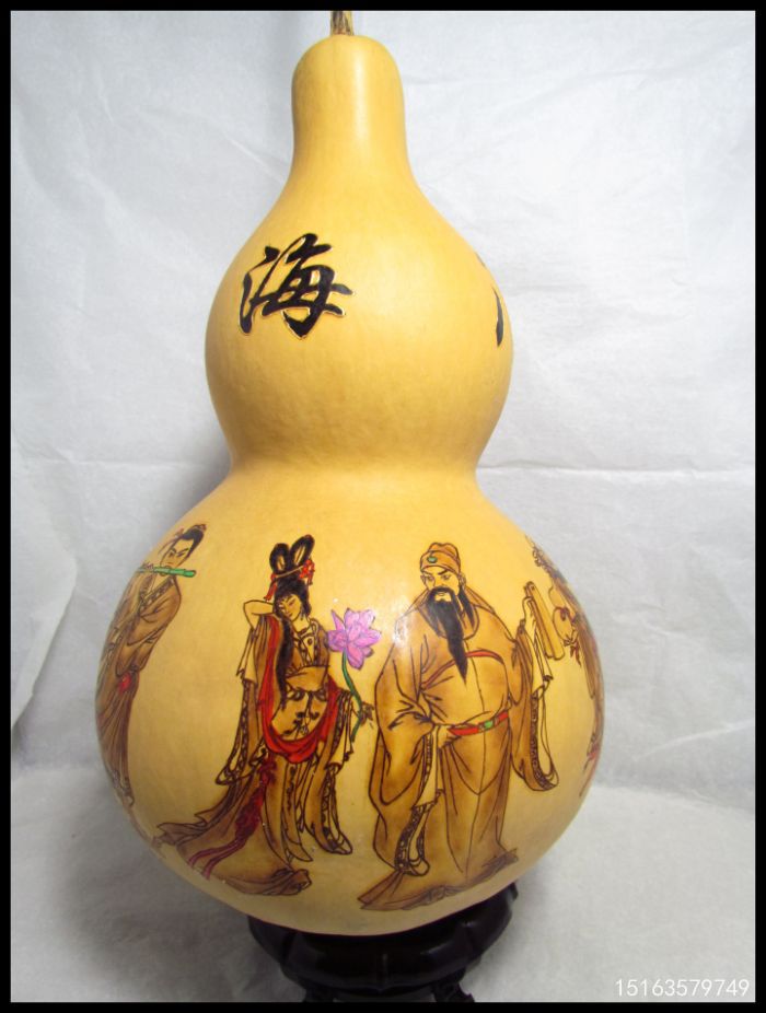 天然大葫芦批发葫芦工艺品摆件雕刻葫芦八仙过海