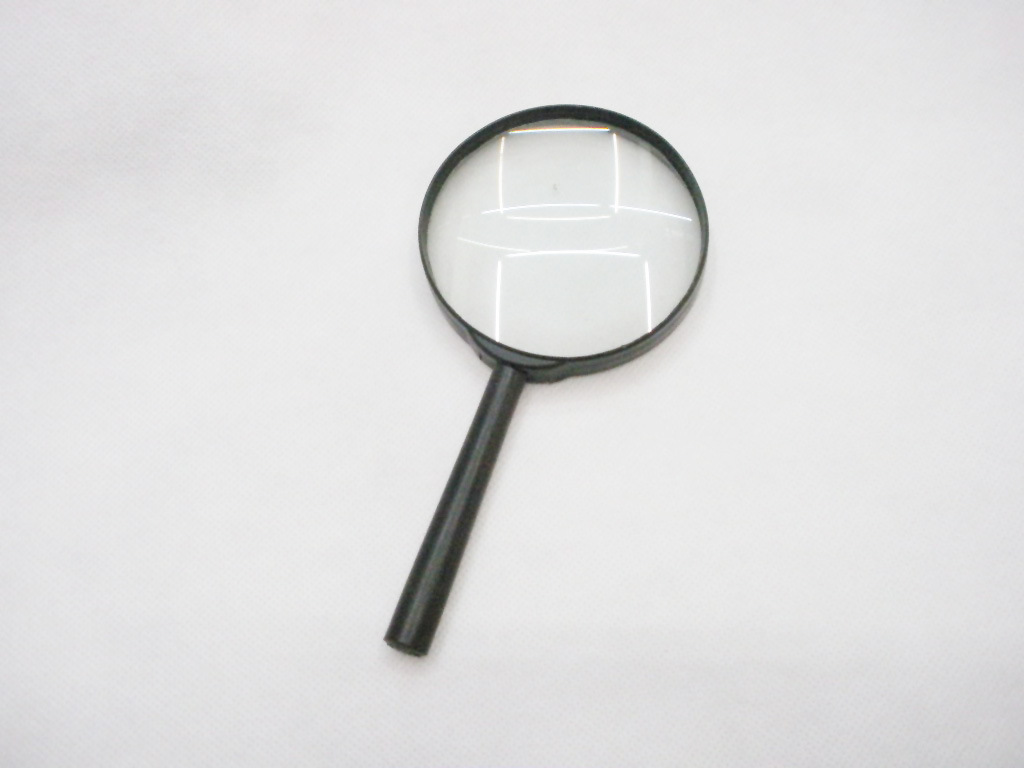 厂家直销90mm手持式放大镜 学生用品 老年人阅读放大镜