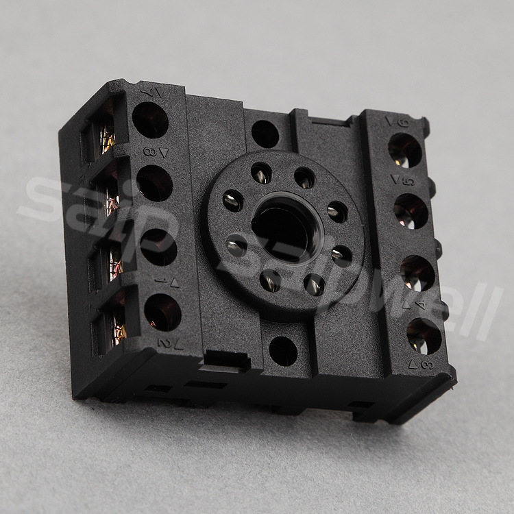 厂家供应 时间继电器底座 圆八角继电器底座 pf083a-e