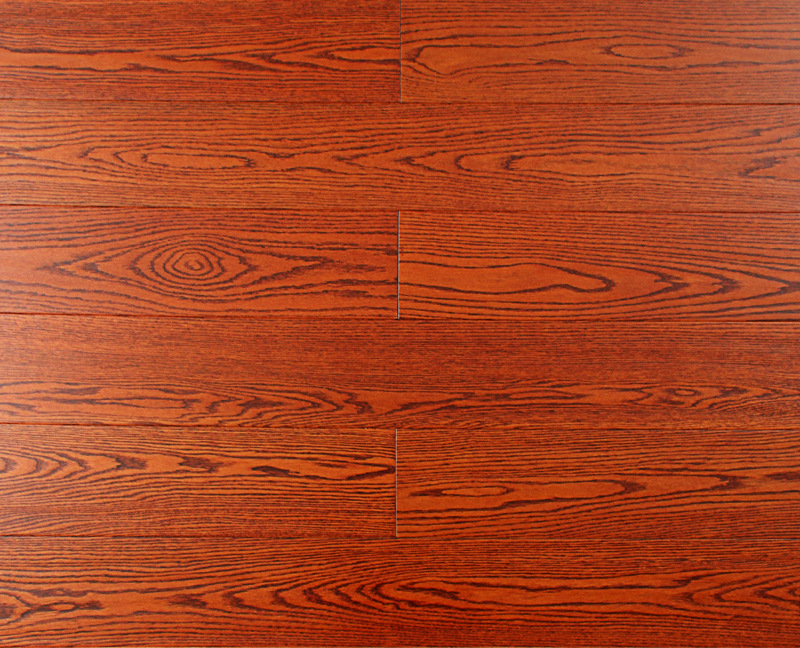 2米豪华大尺寸 美国红橡仿古手抓纹地暖橡木多层实木复合地板