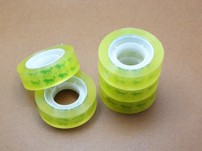 义乌批发供应办公文具透明小胶带宽12mm特价促销