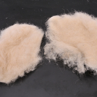 厂家直销 优质精梳无毛绒絮片原料原绒羊毛 绵羊毛渣原料 批发