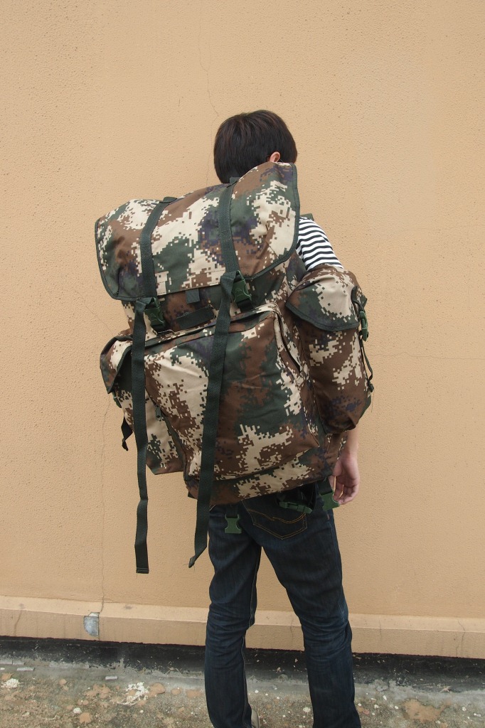 07wj冬迷彩携行具 大背囊14新款 登山屋外包 钢架包