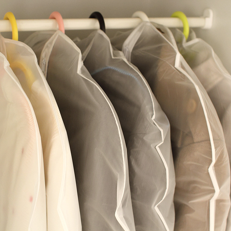 1699衣服防尘罩透明衣物防尘袋衣套西服罩挂衣磨砂防尘套0.