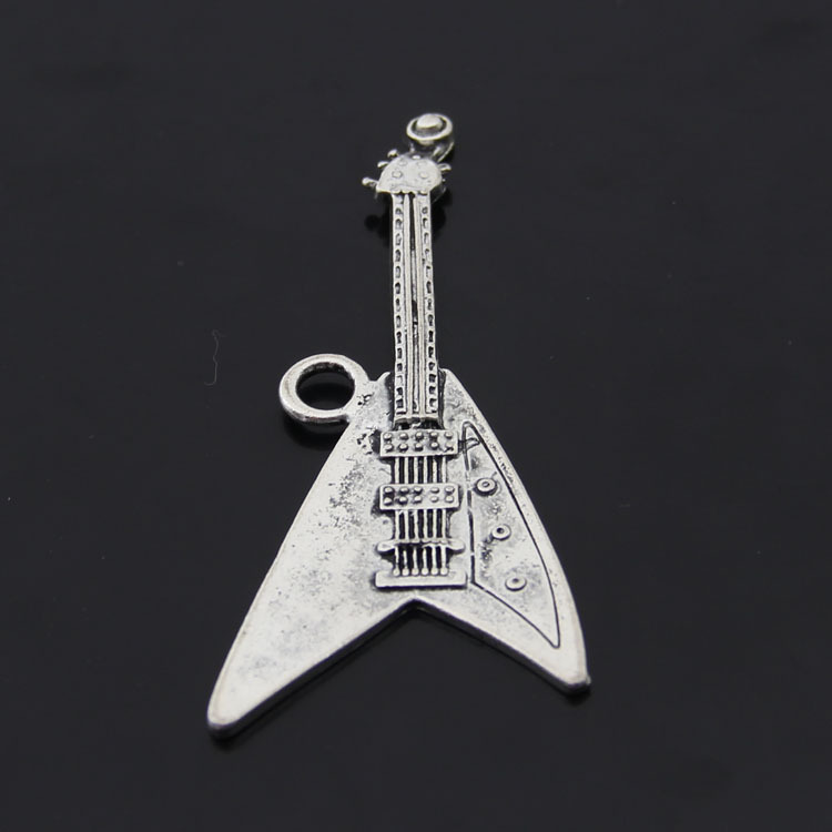 雅亿欧美风合金饰品配件 古银三角吉他挂件挂坠厂家直销3628