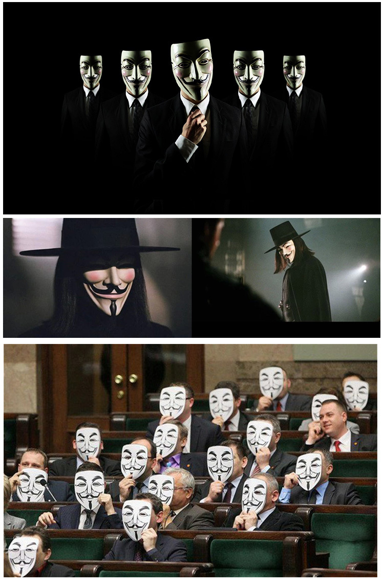 电影主题面具 v字仇杀队面具 高档树脂工艺品面具v怪客面具恐怖