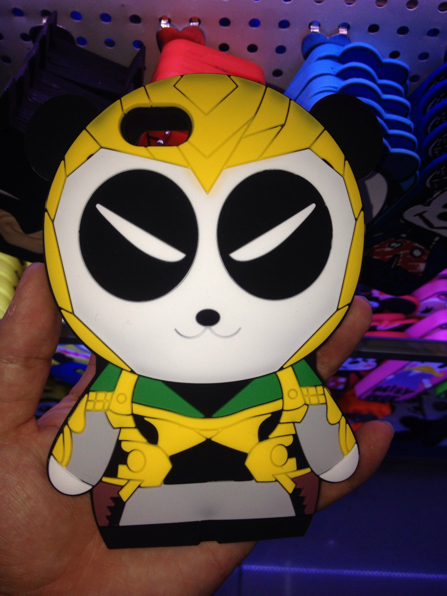 7寸卡通硅胶手机壳苹果6plus奥力超人熊手机保护套