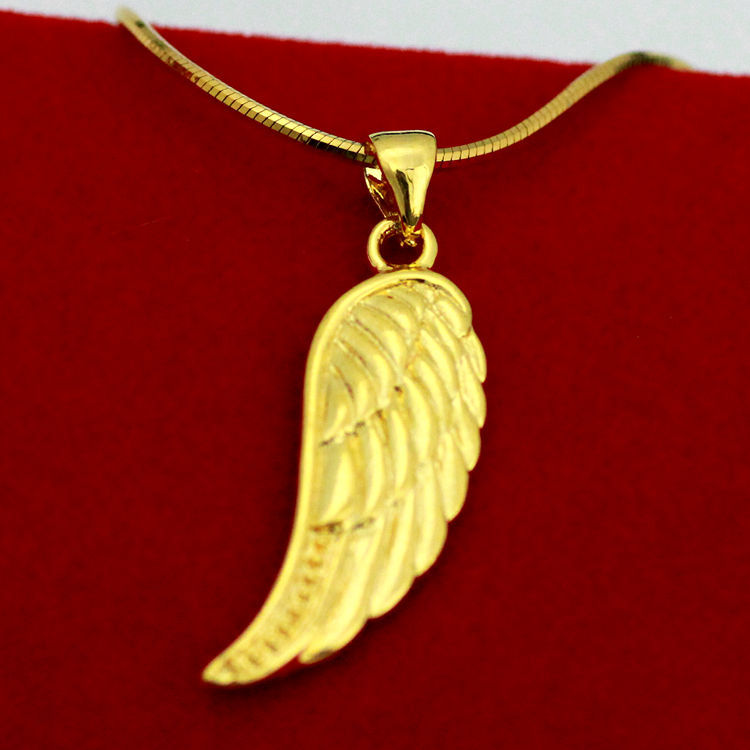 「其他首饰品」e153翅膀吊坠 天使翅膀黄金吊坠 镀金吊坠 防过敏 展会