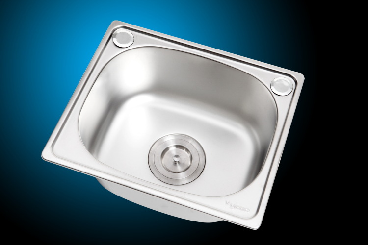 国品樱花不锈钢水槽单槽 厨房洗菜盆304#不锈钢3732珍珠沙水槽