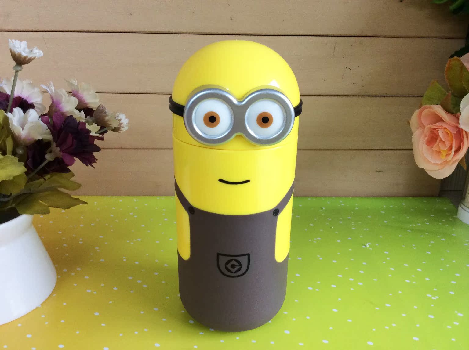 新款雅非奇yfq-1421单双眼小黄人保温杯(二代)4色 8款 19006