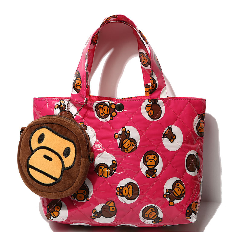 日本杂志附录包 bape 猿人 猿猴 猴子 斜挎包