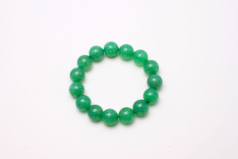 绿色龙纹玛瑙散珠 龙鳞玛瑙批发 玛瑙手串批发 龙鳞石厂家直销