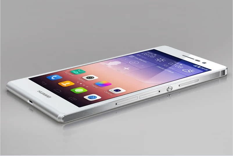 华为p7手机四核5寸屏幕超薄双卡双待4g安卓4.4智能手机 移动l联通