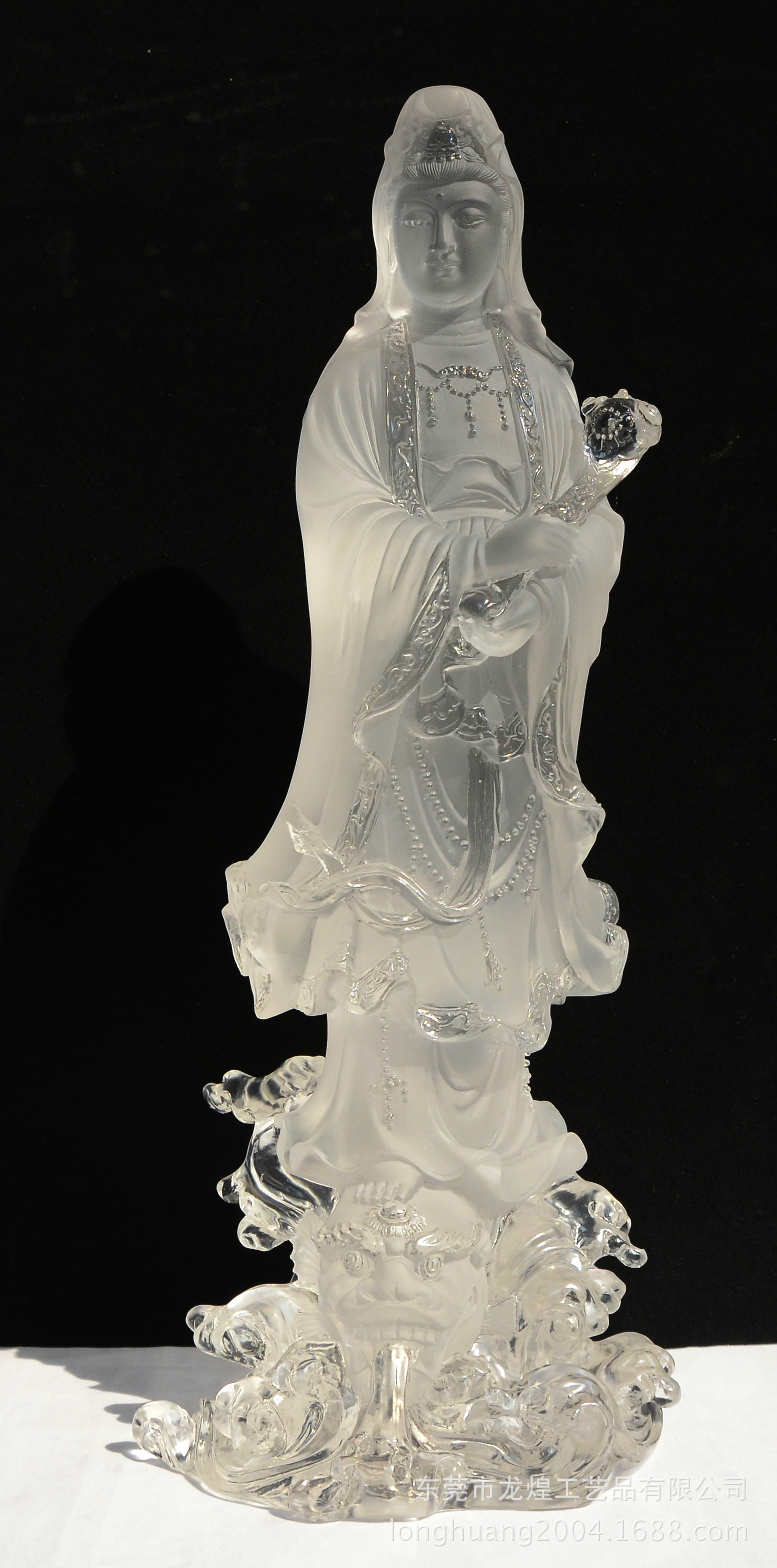 龙煌厂家直销古法琉璃如意观音