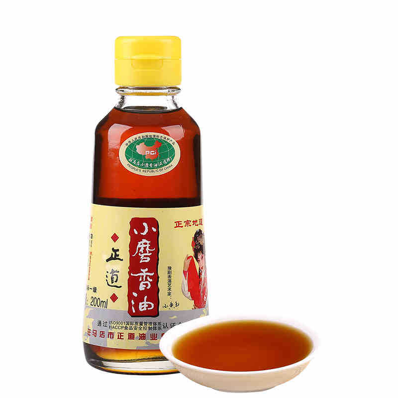 厂家直销正道小磨香油200ml 纯正 正宗 石磨工艺 芝麻原产地
