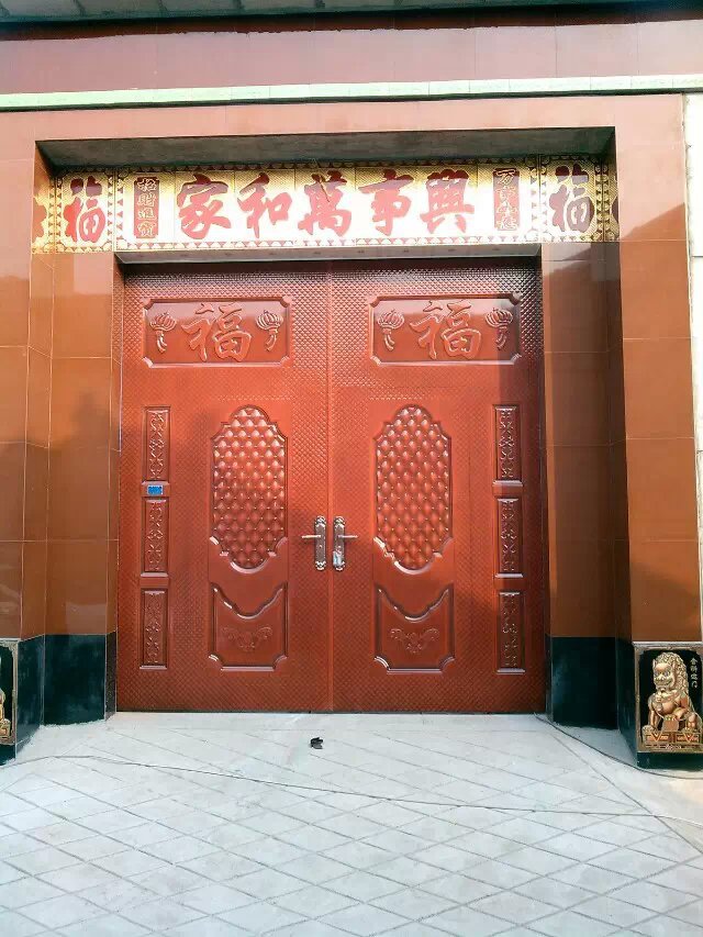 压花门格子门大铁门庭院门