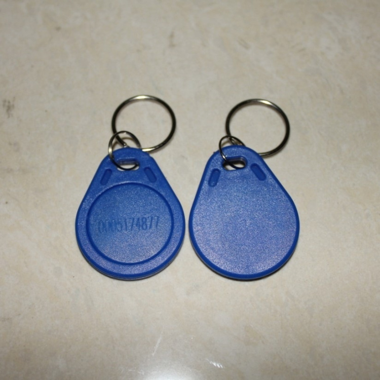 蓝色2号ic门禁钥匙扣卡 门禁 停车场 通道闸 一卡通刷卡管理系统