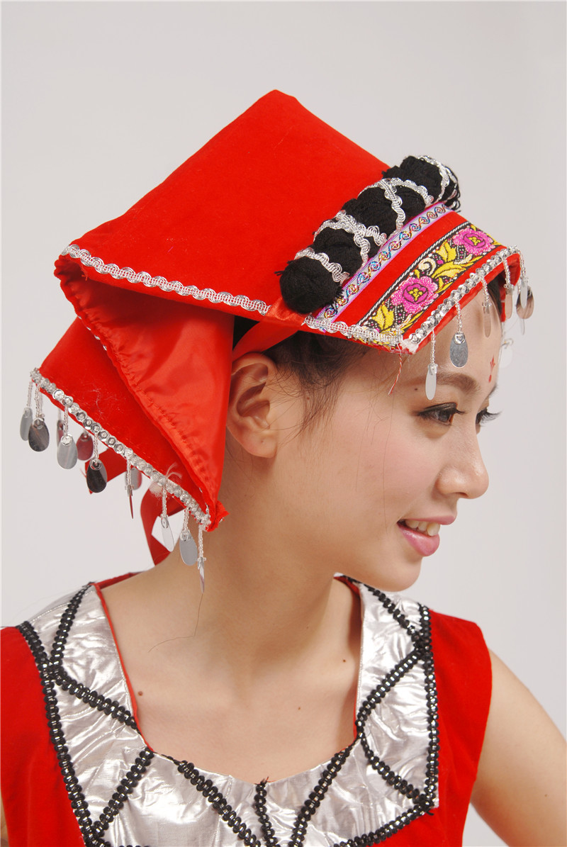 演出服民族服装女装 彝族360度大摆裙 彝族少数民族 舞台舞蹈服装