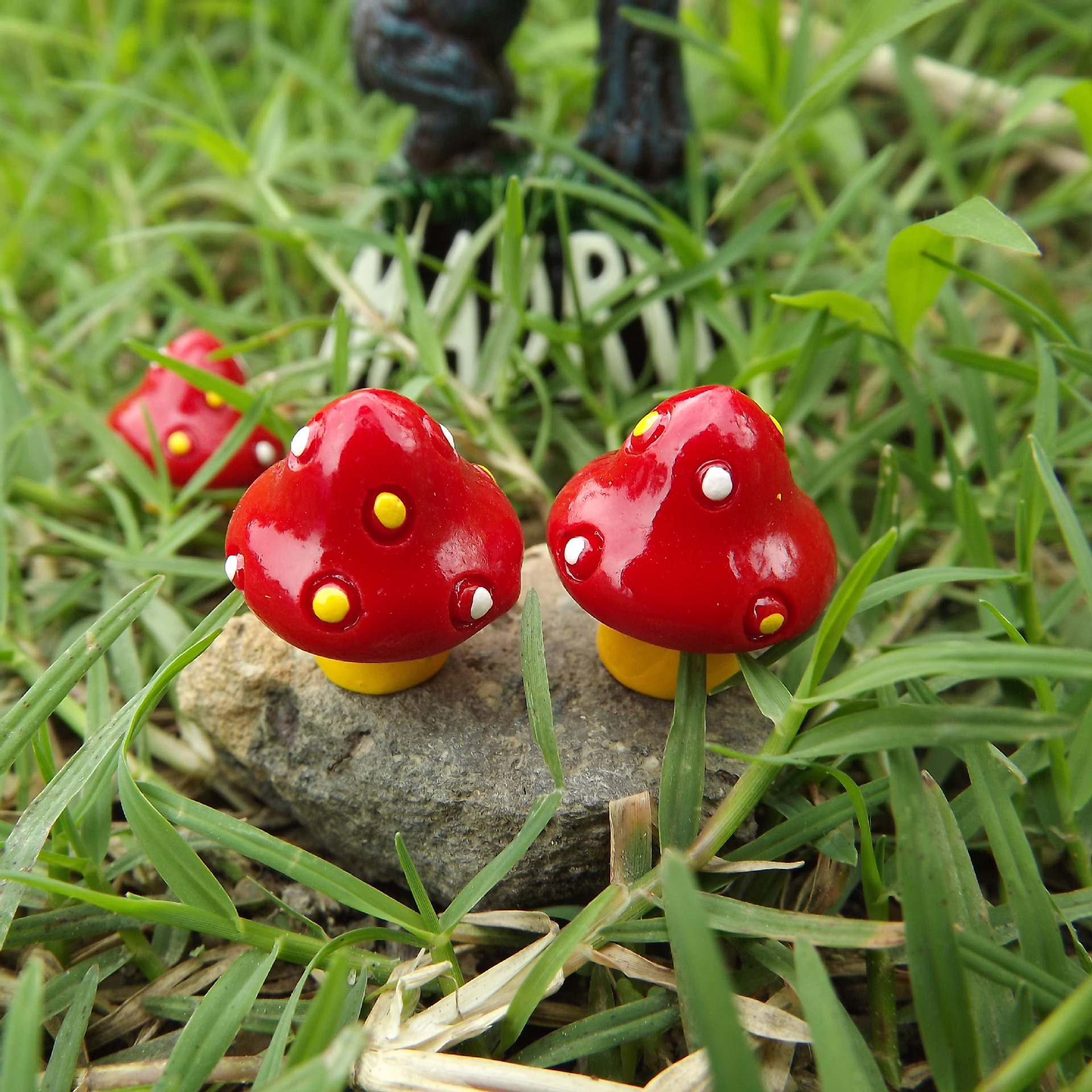 树脂配件 立体蘑菇 多肉微景观摆件