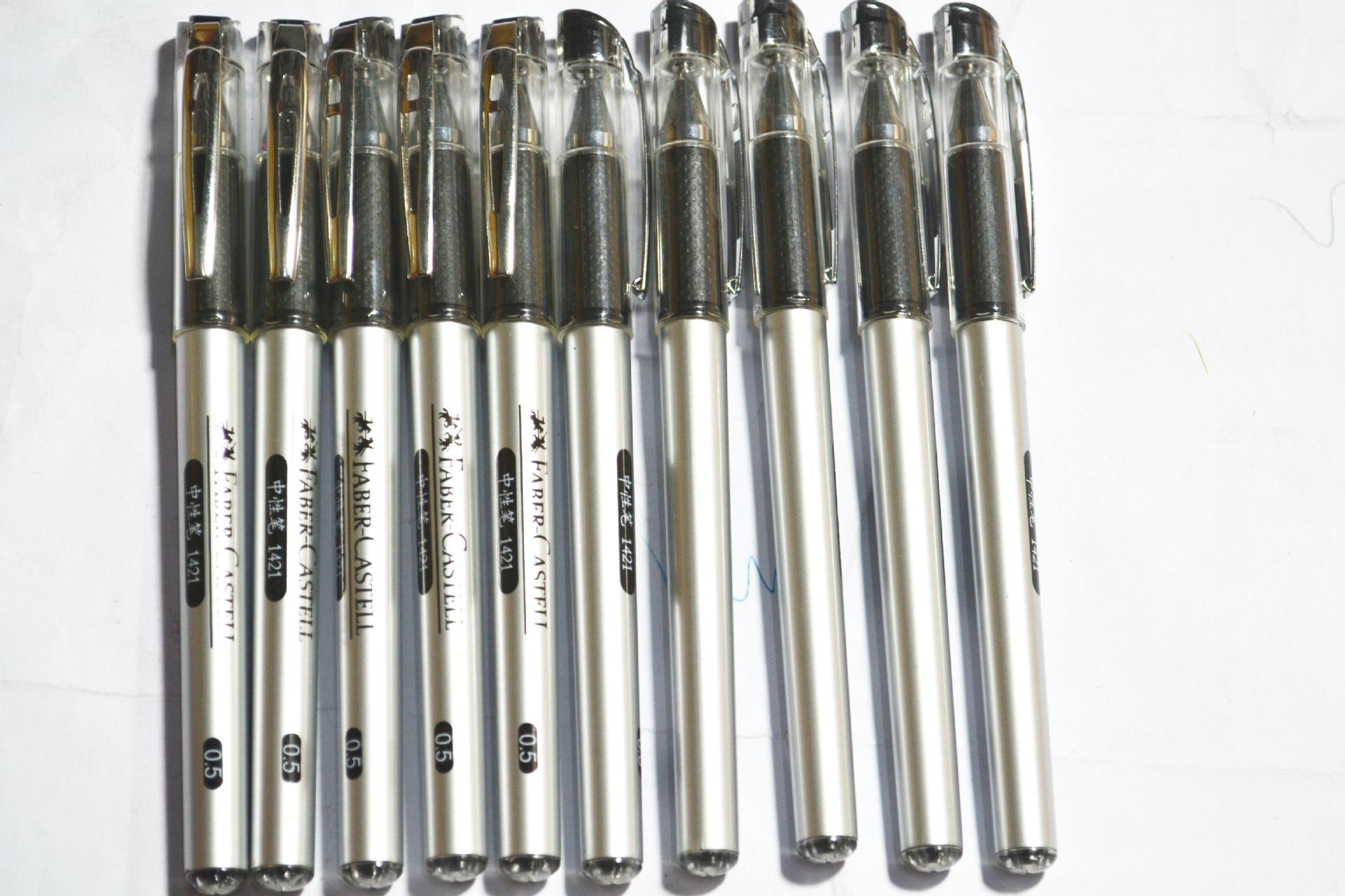 辉柏嘉1421中性笔 滚珠子弹笔嘴笔尖中性笔 考试办公用中性笔