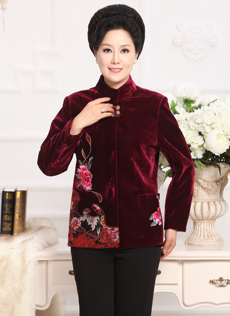 服装鞋帽箱包,钟表眼镜 女装 中老年女装 厂家直销中老年女装秋冬新款