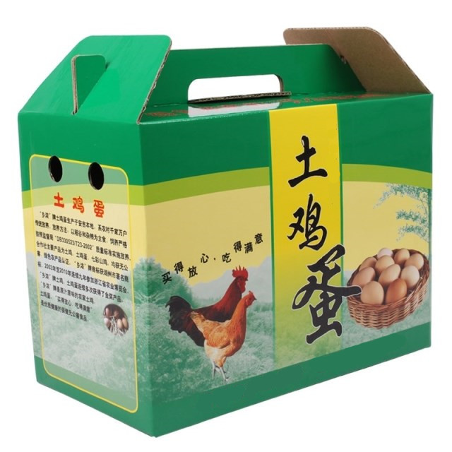 30枚装土鸡蛋礼盒包装土鸡蛋包装盒包装箱配套蛋托绿壳