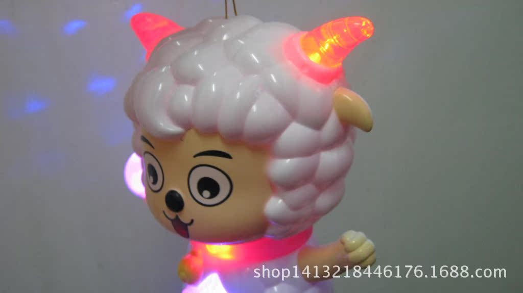 元宵电动音乐灯笼更好玩 小青龙 喜羊羊 美妙的歌曲在荡漾 灯光亮