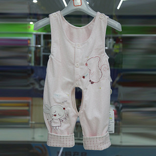 芭比米奇 春款 童装宝宝背带裤 婴儿开裆裤天鹅绒面料