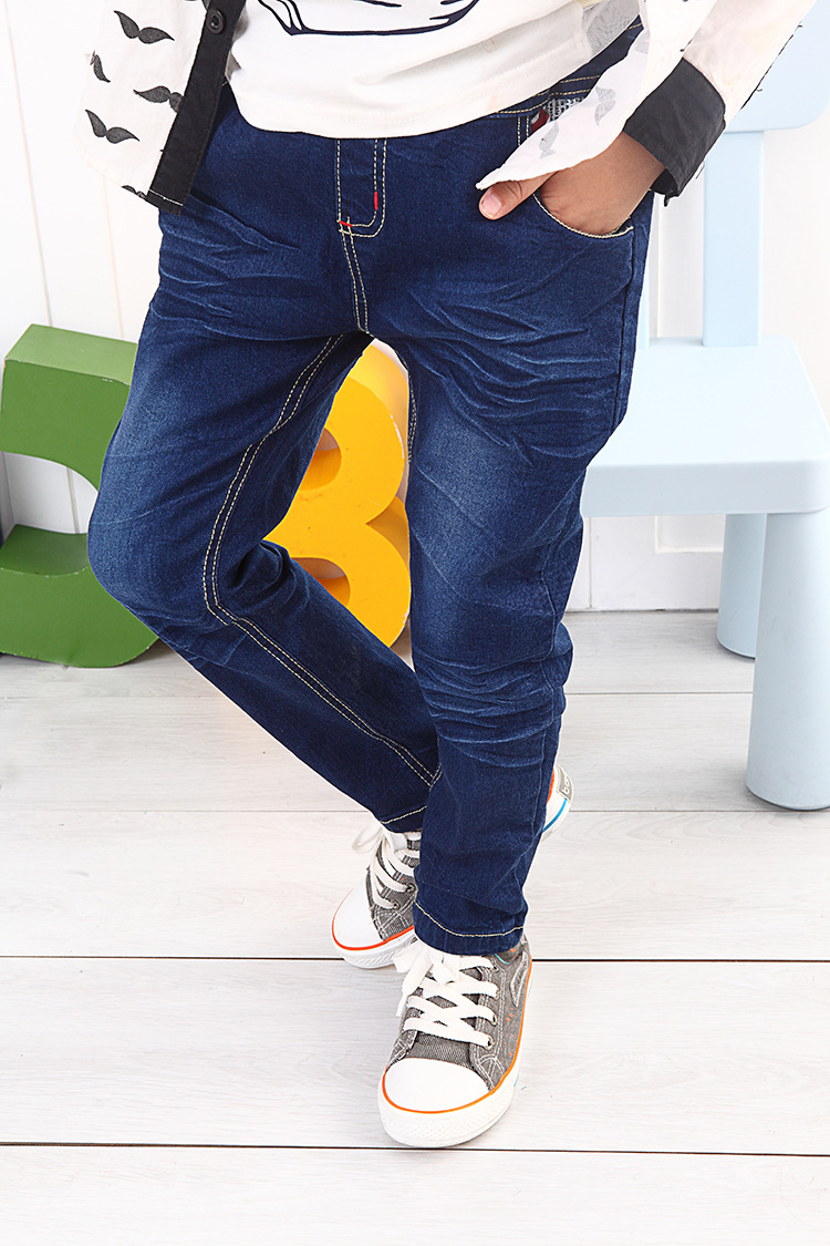 小中大童男童牛仔裤 2014秋季新款品牌儿童装青少年男孩长裤子