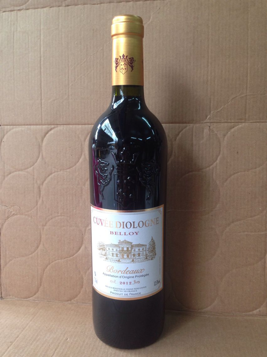 法国红酒125度迪奥隆庄园贝乐干红葡萄酒750ml
