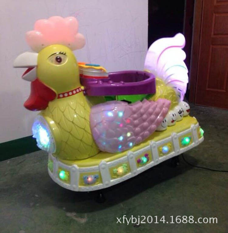 新款儿童投币摇摇车 美丽大公鸡 摇摇乐 摇摇马 摇摆机 厂家批发