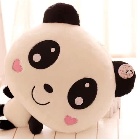 厂家直销 超可爱毛绒玩具 趴趴熊猫公仔抱枕 女友生日礼物招代理