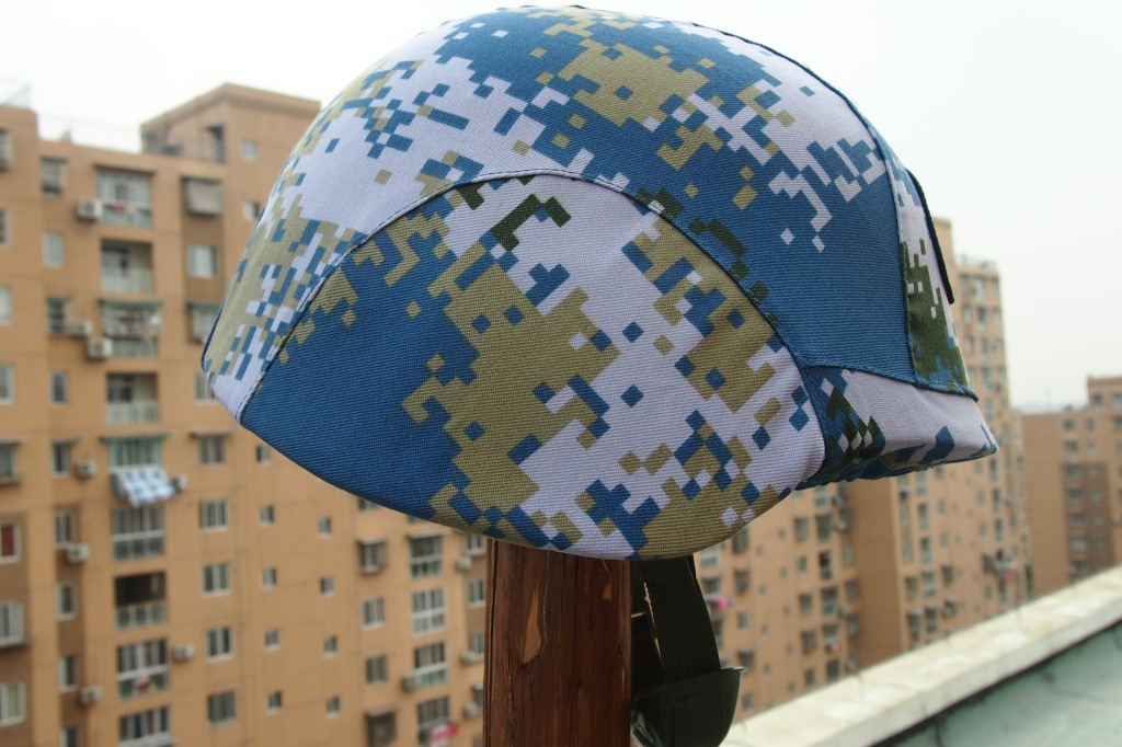 m88头盔 林地数码头盔 海洋迷彩 二炮