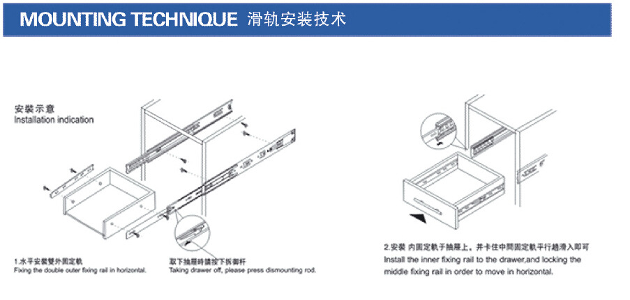 导轨的安装示意图