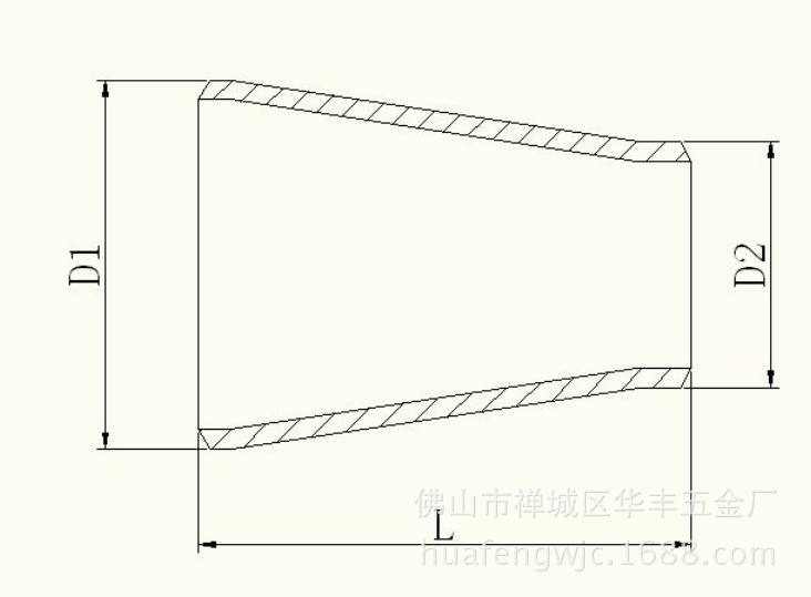 厂家直销 不锈钢异径管工业级冲压焊接无缝 同心变径大小头管件