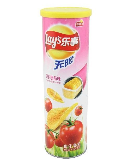 乐事薯片无限田园番茄味104g办公休闲零食