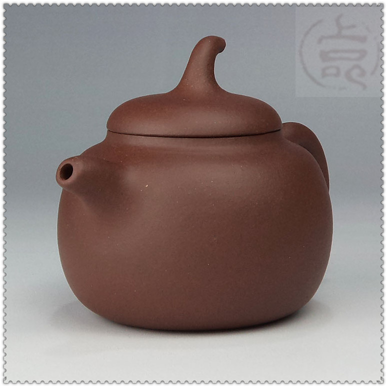宜兴紫砂壶 厂家批发 200ml原矿红泥小品茄段 张建云做 正宗好料
