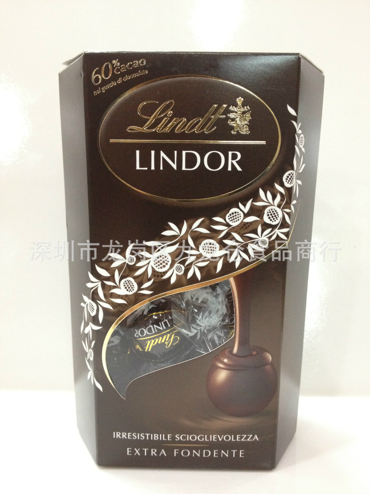 意大利進口 lindt瑞士蓮 軟心球黑巧克力200g*10盒/箱 批發