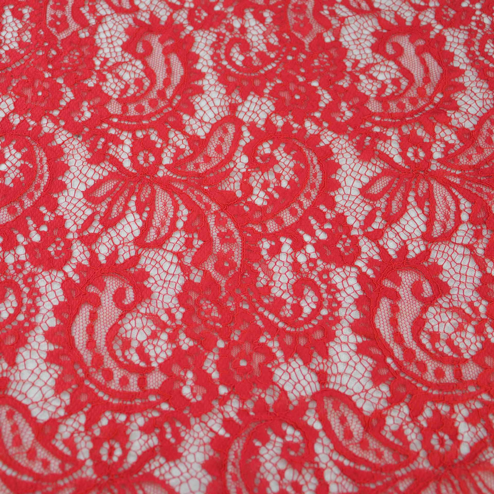 2015年新款无弹面料 腰果花/草履虫锦纶股线蕾丝面料 复合面料