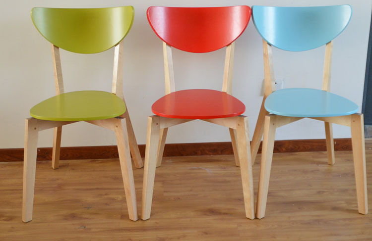 [杰森家具]时尚彩色实木待客椅办公椅电脑椅子 诺米拉椅 厂家批发