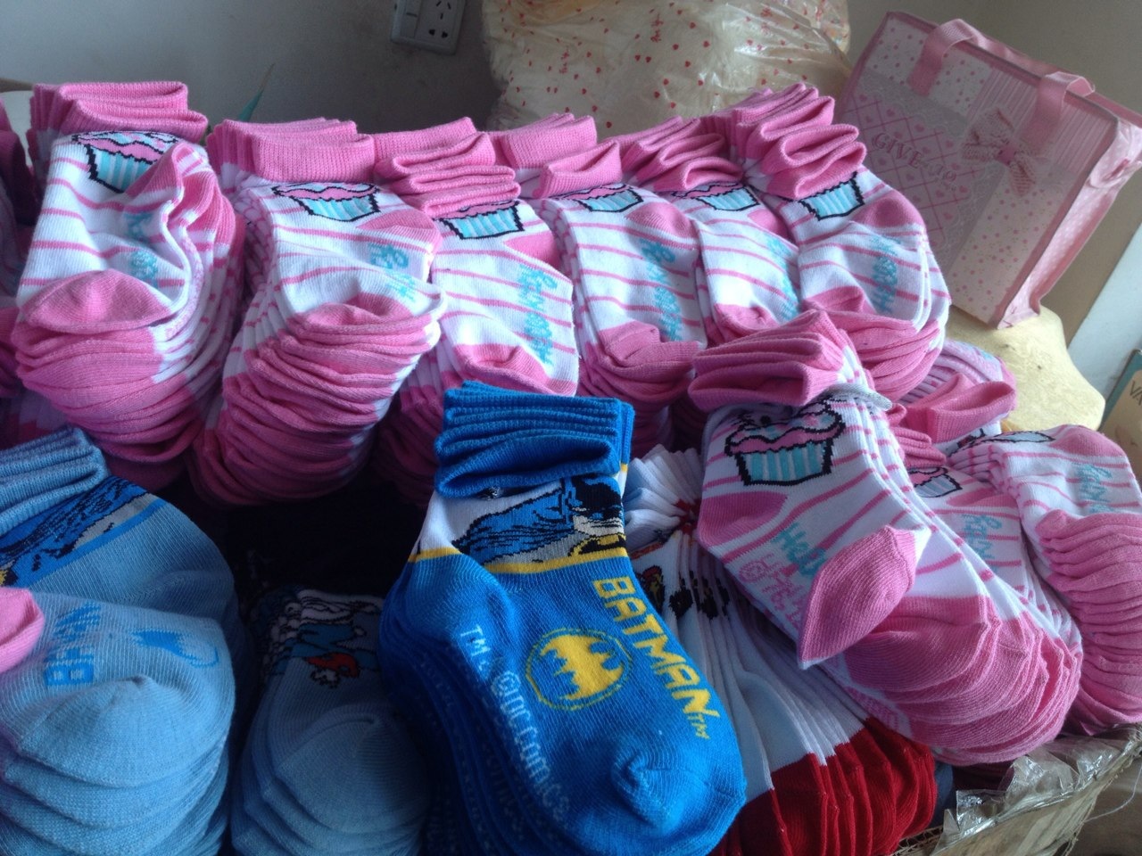 翔翔针织库存批发 男女童袜卡通童袜 便宜袜子