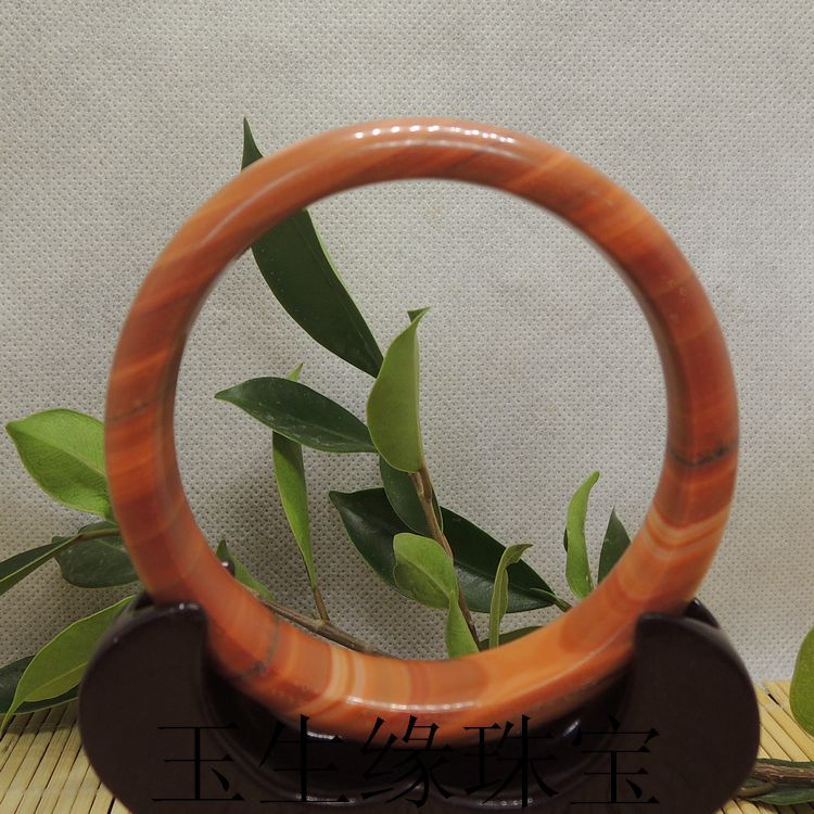 河南南阳厂家直销天然木纹石时尚女款手镯 玉石挂件批发 南阳小额批发