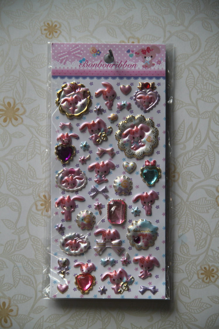 专业销售 阳光男孩zgm烫金泡泡贴 圣诞贴纸泡沫贴